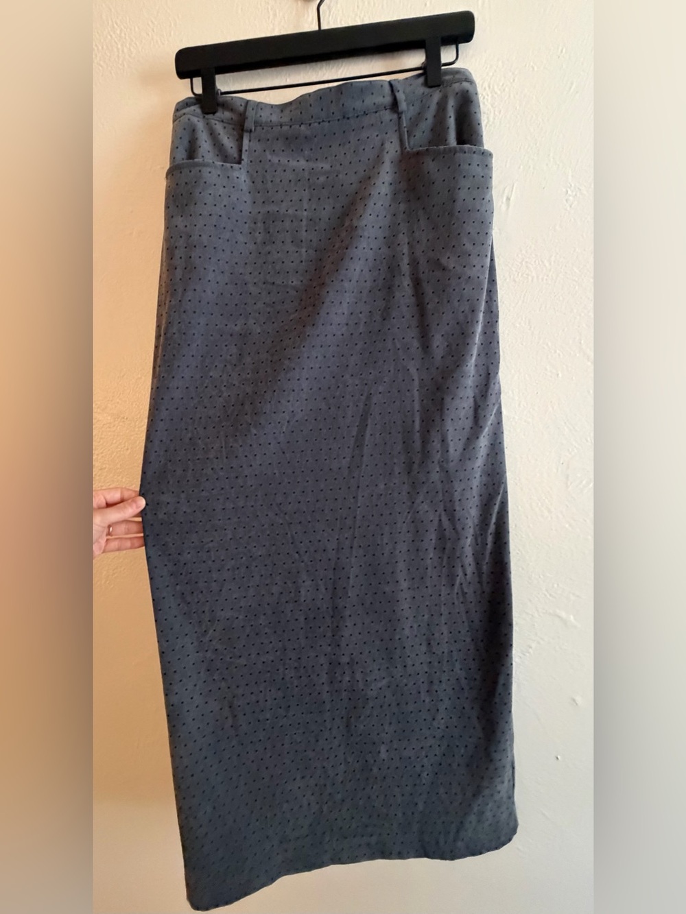 Vintage Gantos Back Slit Fitted Midi Skirt